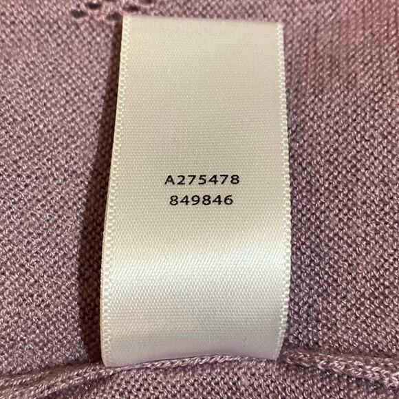 H by Halston Women's Lavender Long Length Stitch Detail Sweater Cardigan Size 2X - Picture 10 of 10